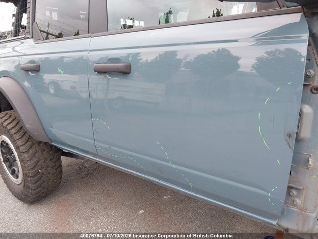 40076794 :رقم المزاد ، 1FMEE5DH7NLA84310 vin ، 2022 Ford Bronco Badlands مزاد بيع