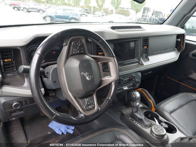 40076794 :رقم المزاد ، 1FMEE5DH7NLA84310 vin ، 2022 Ford Bronco Badlands مزاد بيع
