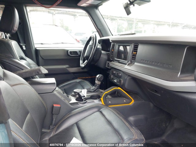 40076794 :رقم المزاد ، 1FMEE5DH7NLA84310 vin ، 2022 Ford Bronco Badlands مزاد بيع