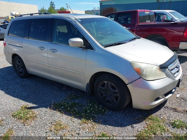 2005 Honda Odyssey Exl მანქანა იყიდება აუქციონზე, vin: 5FNRL38725B507444, აუქციონის ნომერი: 40076796