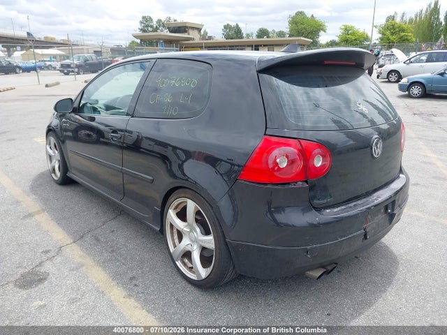 2009 Volkswagen Gti მანქანა იყიდება აუქციონზე, vin: WVWFV71KX9W099991, აუქციონის ნომერი: 40076800