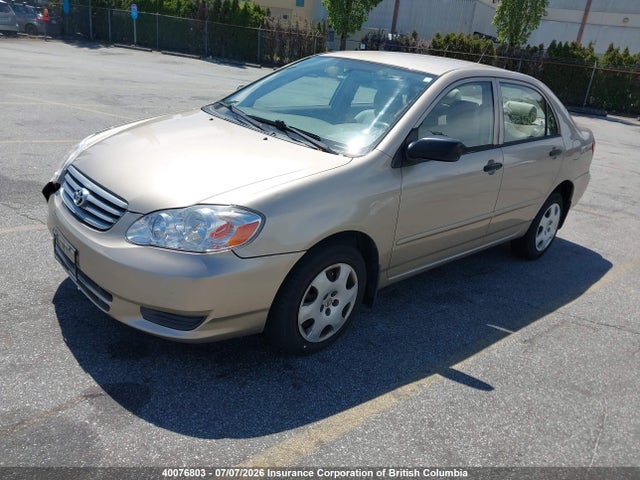 2004 Toyota Corolla Ce/le/sport მანქანა იყიდება აუქციონზე, vin: 2T1BR32E74C823836, აუქციონის ნომერი: 40076803