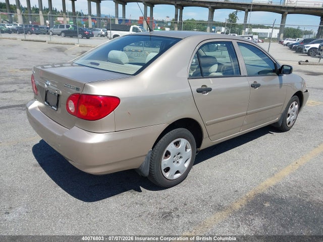 2004 Toyota Corolla Ce/le/sport მანქანა იყიდება აუქციონზე, vin: 2T1BR32E74C823836, აუქციონის ნომერი: 40076803