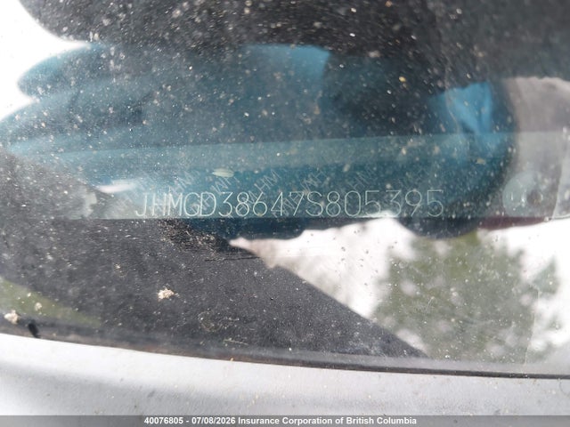 Aukcja sprzedaży 2007 Honda Fit, vin: JHMGD38647S805395, numer aukcji: 40076805