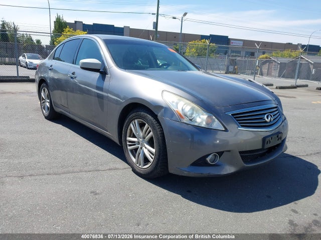 Auction sale of the 2012 Infiniti G25, vin: JN1DV6AP5CM811942, lot number: 40076836