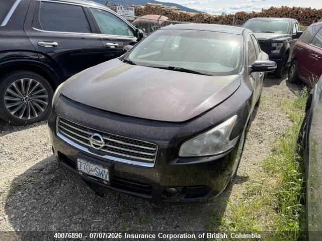 2010 Nissan Maxima S/sv მანქანა იყიდება აუქციონზე, vin: 1N4AA5AP3AC805829, აუქციონის ნომერი: 40076890