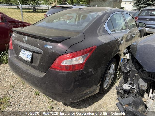 2010 Nissan Maxima S/sv მანქანა იყიდება აუქციონზე, vin: 1N4AA5AP3AC805829, აუქციონის ნომერი: 40076890