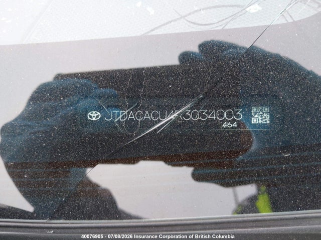 2024 Toyota Prius მანქანა იყიდება აუქციონზე, vin: JTDACACU4R3034003, აუქციონის ნომერი: 40076905