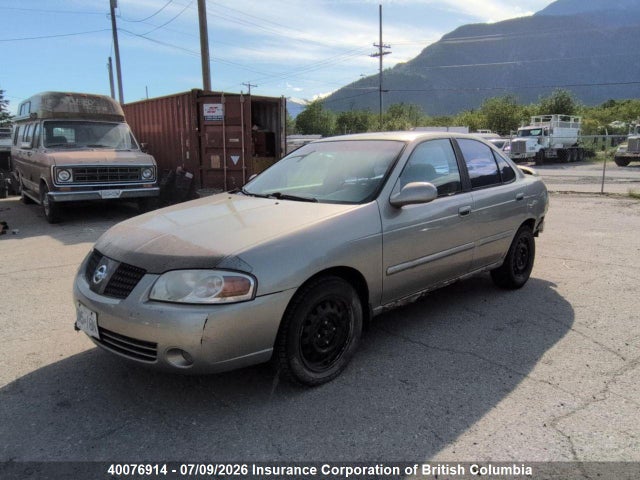 2004 Nissan Sentra 1.8/1.8s მანქანა იყიდება აუქციონზე, vin: 3N1CB51D24L866834, აუქციონის ნომერი: 40076914