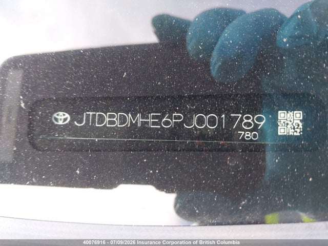 2023 Toyota Corolla Le/se/night Shade მანქანა იყიდება აუქციონზე, vin: JTDBDMHE6PJ001789, აუქციონის ნომერი: 40076916