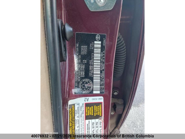 2010 Toyota Avalon Xl/xls/limited მანქანა იყიდება აუქციონზე, vin: 4T1BK3DB1AU357273, აუქციონის ნომერი: 40076932