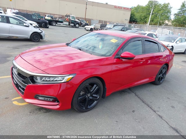 2018 Honda Accord Sport მანქანა იყიდება აუქციონზე, vin: 1HGCV1E35JA805755, აუქციონის ნომერი: 40076985