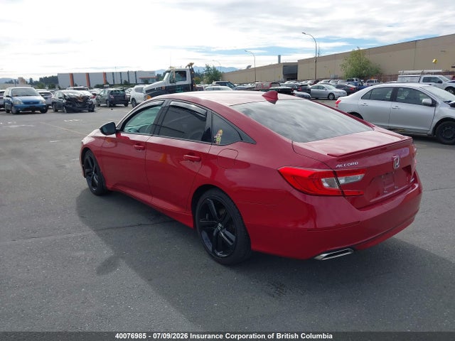 2018 Honda Accord Sport მანქანა იყიდება აუქციონზე, vin: 1HGCV1E35JA805755, აუქციონის ნომერი: 40076985