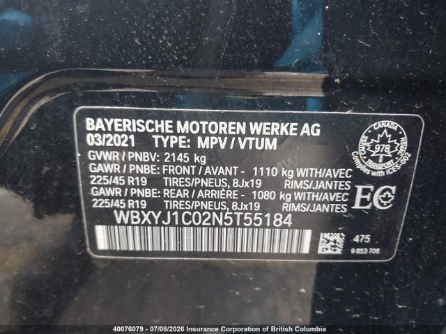 WBXYJ1C02N5T55184 BMW X2 Xdrive28i