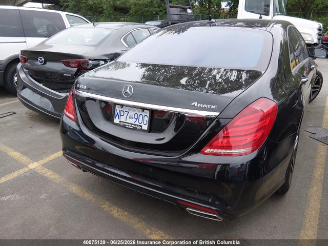 2015 Mercedes-benz S 550 4matic მანქანა იყიდება აუქციონზე, vin: WDDUG8FB7FA093483, აუქციონის ნომერი: 40075139