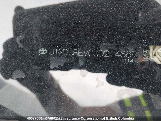 2018 Toyota Rav4 მანქანა იყიდება აუქციონზე, vin: JTMDJREV0JD214889, აუქციონის ნომერი: 40077000