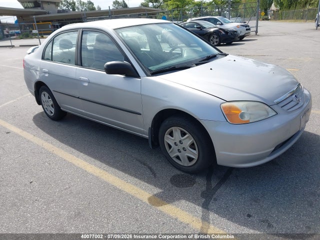 2003 Honda Civic მანქანა იყიდება აუქციონზე, vin: 2HGES16423H941967, აუქციონის ნომერი: 40077002