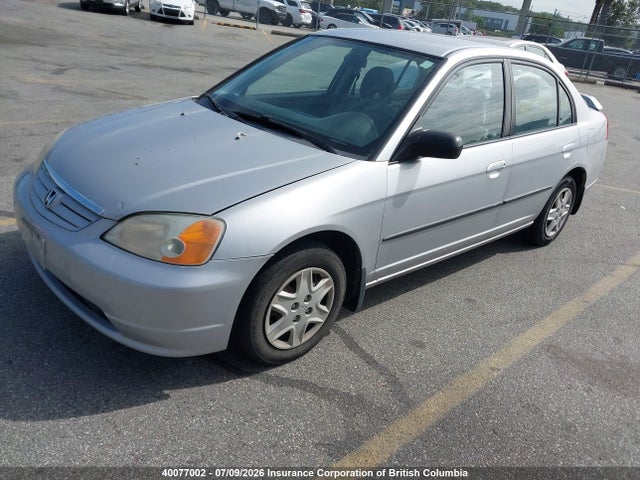 2003 Honda Civic მანქანა იყიდება აუქციონზე, vin: 2HGES16423H941967, აუქციონის ნომერი: 40077002