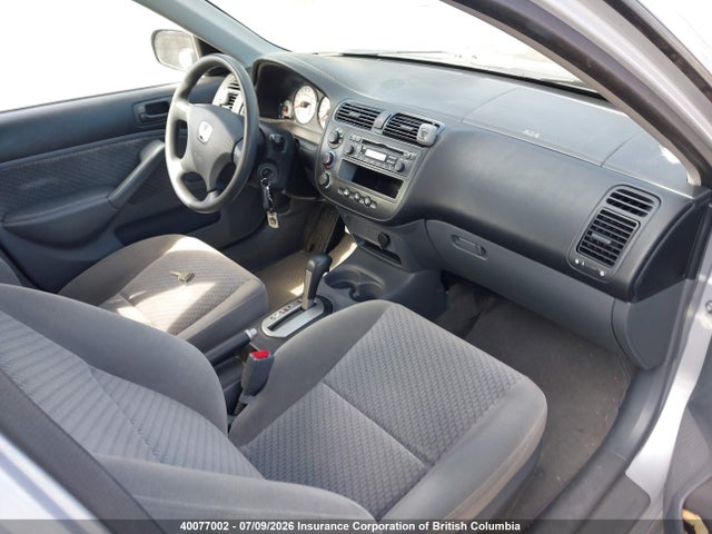 2003 Honda Civic მანქანა იყიდება აუქციონზე, vin: 2HGES16423H941967, აუქციონის ნომერი: 40077002