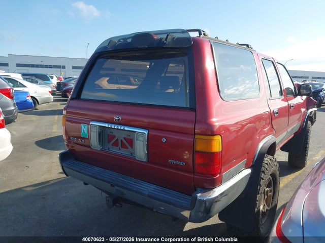Продаж на аукціоні авто 1995 Toyota 4runner Sr5, vin: JT4VN36H8S0020263, номер лоту: 40070623
