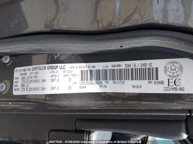 Jeep Cherokee Limited 2014 1C4PJMDS9EW189685 Image 9
