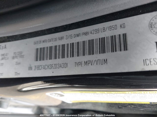 ZFBCFACH3FZ034301 Fiat 500