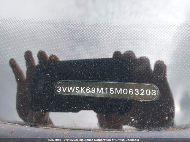 40077049 :رقم المزاد ، 3VWSK69M15M063203 vin ، 2005 Volkswagen Jetta مزاد بيع
