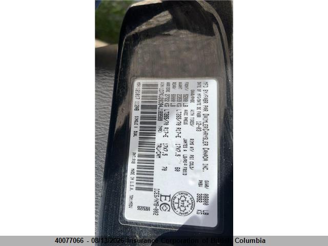 40077066 :رقم المزاد ، 1D7KU28D94J189589 vin ، 2004 Dodge Ram 2500 Slt/laramie مزاد بيع