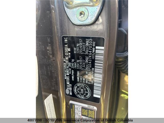 KIA Sorento L/lx 2019 5XYPGDA37KG470503 Image 20