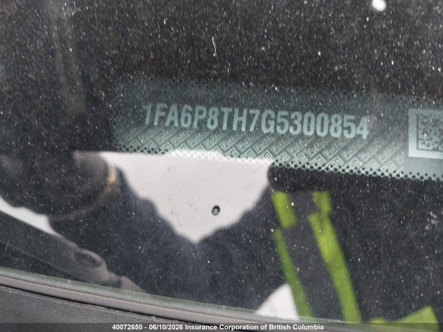 40072650 :رقم المزاد ، 1FA6P8TH7G5300854 vin ، 2016 Ford Mustang مزاد بيع