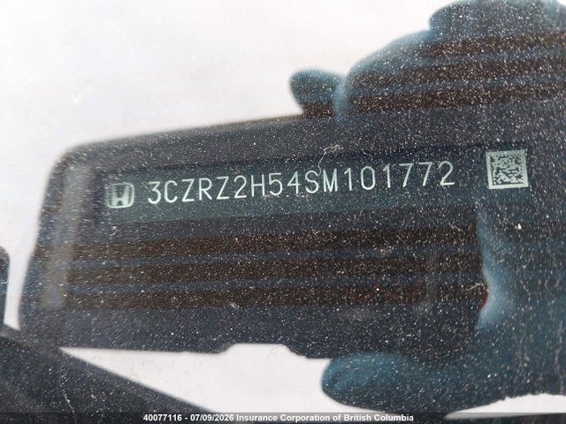 2025 Honda Hr-v მანქანა იყიდება აუქციონზე, vin: 3CZRZ2H54SM101772, აუქციონის ნომერი: 40077116