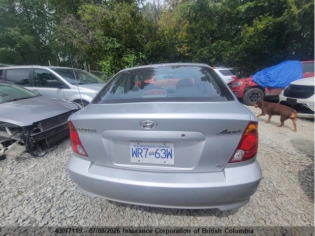 40077119 :رقم المزاد ، KMHCG35C35U339442 vin ، 2005 Hyundai Accent Gs مزاد بيع