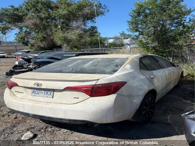Продажа на аукционе авто 2018 Toyota Corolla L/le/xle/se/xse, vin: 2T1BURHE0JC992620, номер лота: 40077135