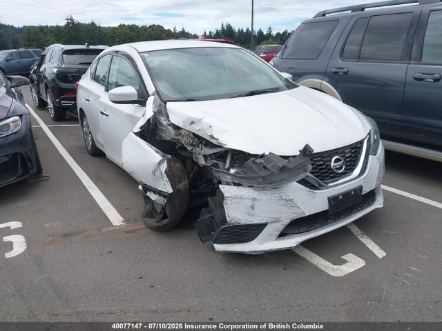 2017 Nissan Sentra 1.8 S/1.8 Sl/1.8 Sv მანქანა იყიდება აუქციონზე, vin: 3N1AB7AP1HL635832, აუქციონის ნომერი: 40077147