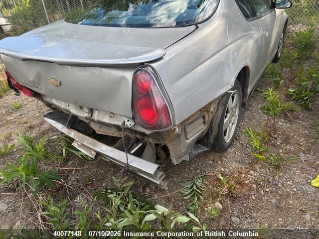 Aukcja sprzedaży 2006 Chevrolet Monte Carlo Ls, vin: 2G1WJ15NX69330303, numer aukcji: 40077148