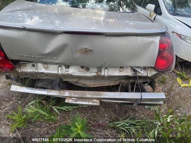 Aukcja sprzedaży 2006 Chevrolet Monte Carlo Ls, vin: 2G1WJ15NX69330303, numer aukcji: 40077148