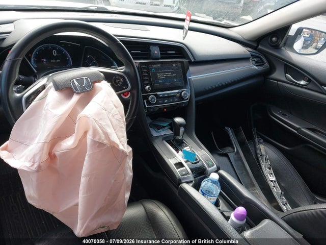 2019 Honda Civic Touring მანქანა იყიდება აუქციონზე, vin: 2HGFC1F96KH106823, აუქციონის ნომერი: 40070058