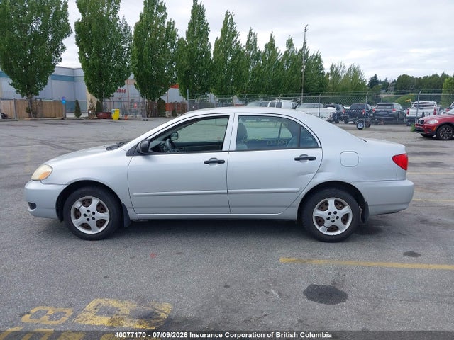 2006 Toyota Corolla Ce/le/s მანქანა იყიდება აუქციონზე, vin: 2T1BR32E66C596738, აუქციონის ნომერი: 40077170