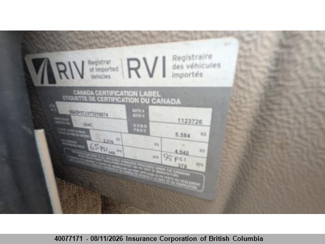 Продаж на аукціоні авто 2000 Coachmen Pursuit, vin: 5B4JP37J3Y3319974, номер лоту: 40077171