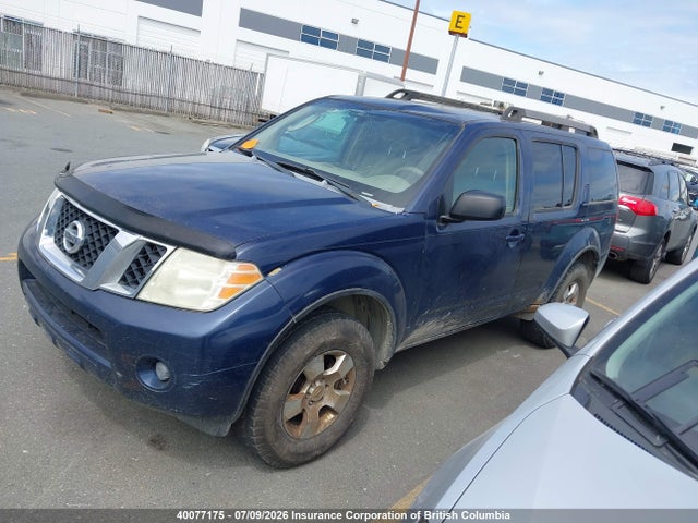 2008 Nissan Pathfinder S/le/se მანქანა იყიდება აუქციონზე, vin: 5N1AR18B48C614111, აუქციონის ნომერი: 40077175