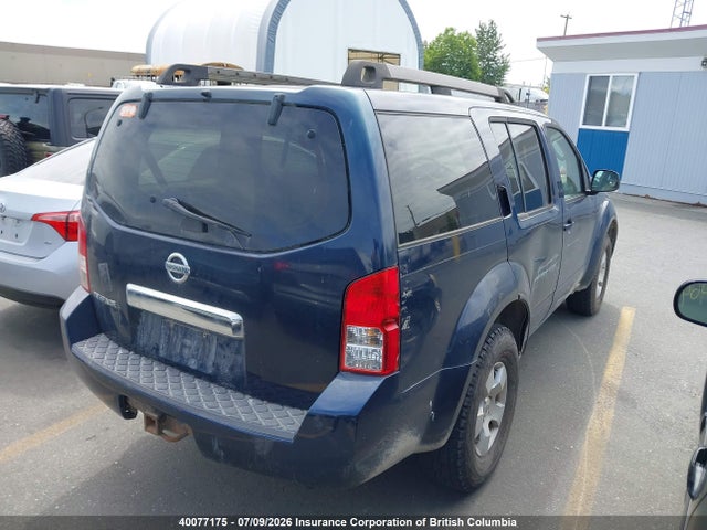 2008 Nissan Pathfinder S/le/se მანქანა იყიდება აუქციონზე, vin: 5N1AR18B48C614111, აუქციონის ნომერი: 40077175