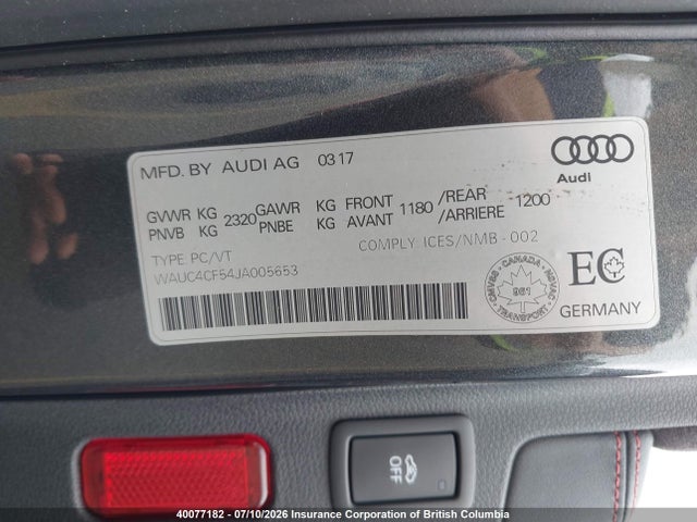 WAUC4CF54JA005653 Audi S5