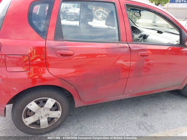 2009 Chevrolet Aveo მანქანა იყიდება აუქციონზე, vin: KL1TV65E09B377491, აუქციონის ნომერი: 40077206