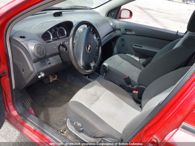 2009 Chevrolet Aveo მანქანა იყიდება აუქციონზე, vin: KL1TV65E09B377491, აუქციონის ნომერი: 40077206