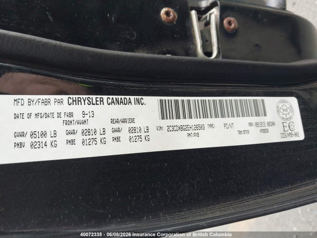 Dodge Charger Se 2014 2C3CDXBG2EH126503 Image 9