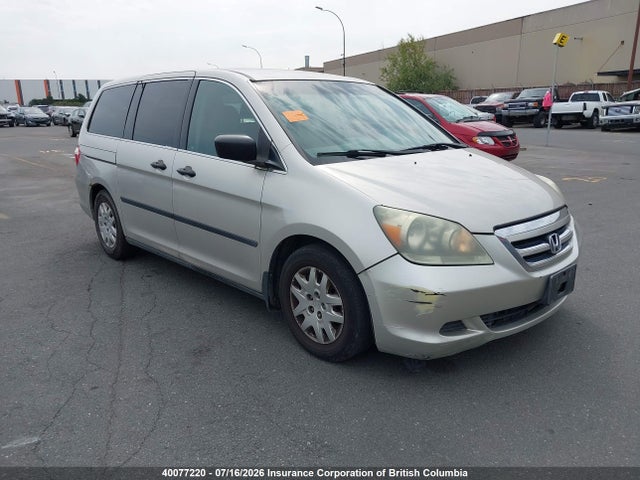 Aukcja sprzedaży 2005 Honda Odyssey Lx, vin: 5FNRL38225B501275, numer aukcji: 40077220