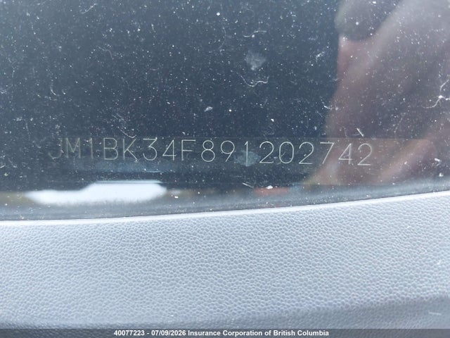 40077223 :رقم المزاد ، JM1BK34F891202742 vin ، 2009 Mazda 3 I مزاد بيع