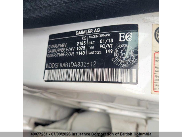 Aukcja sprzedaży 2013 Mercedes-benz C 300 4mati, vin: WDDGF8AB1DA832612, numer aukcji: 40077231