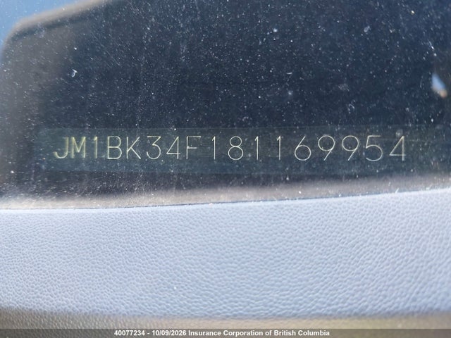 Aukcja sprzedaży 2008 Mazda 3 I, vin: JM1BK34F181169954, numer aukcji: 40077234