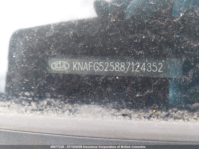 2008 Kia Rondo მანქანა იყიდება აუქციონზე, vin: KNAFG525887124352, აუქციონის ნომერი: 40077236